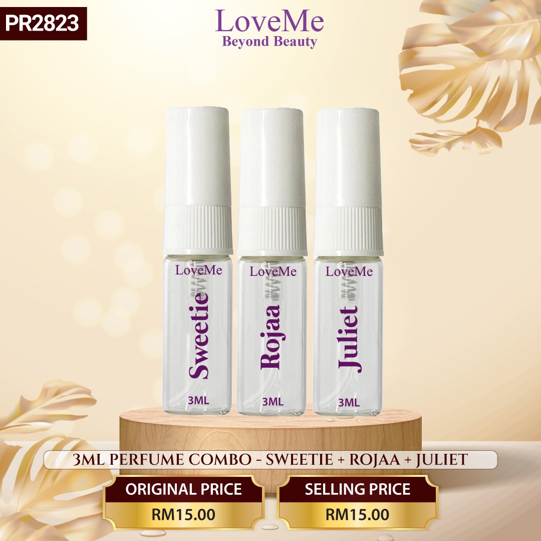 PERFUME COMBO - 3ML JULIET+3ML SWEETIE+3ML ROJAA